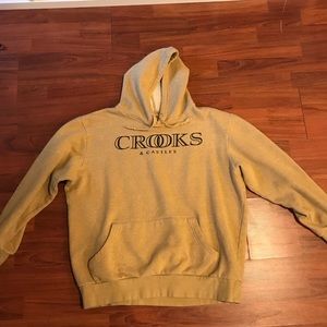Gold Crooks & Castles Hoodie Sweatshirt